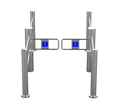 圓柱帶護(hù)欄擺閘 智能擺閘 刷卡圓柱擺閘 立柱擺閘通道閘